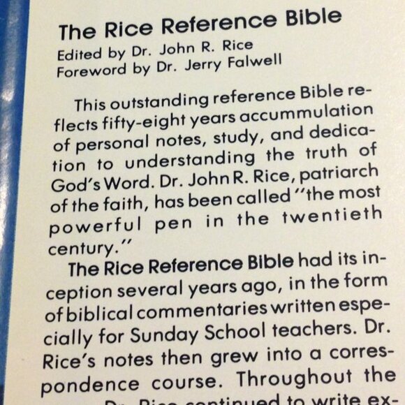 Vintage, Rare Rice Reference Bible, Christian Religion Classic - Picture 3 of 12